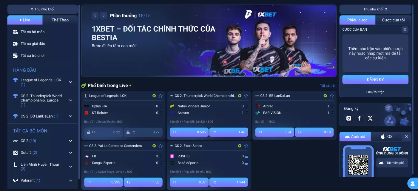 1xBet | Chiến thắng thật sự không giới hạn