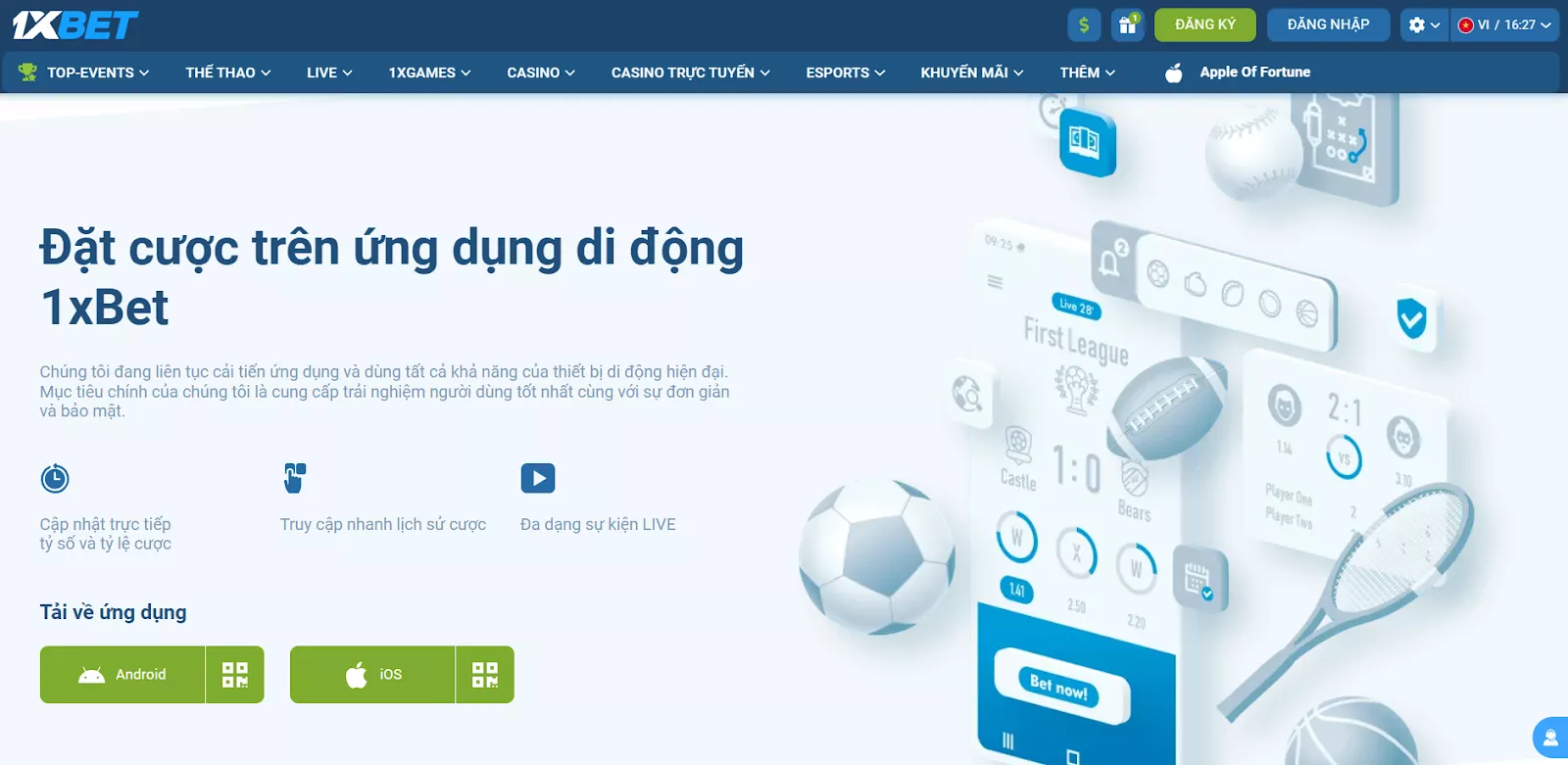 1xBet | Cảm giác hồi hộp luôn bên bạn